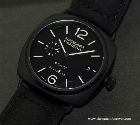 Test Panerai PAM 384 Radiomir 8 Days Ceramica